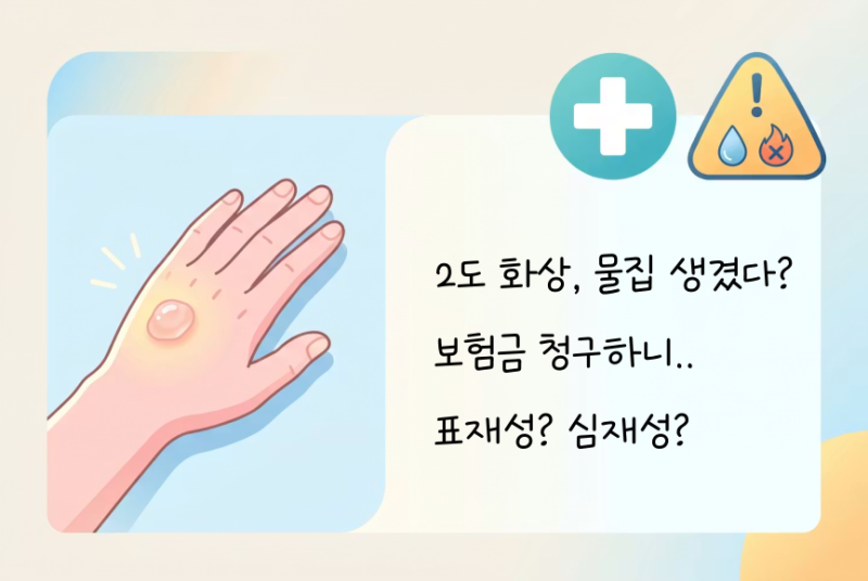 2도화상 물집 생겼다면? 표재성·심재성 차이와 병원 가야 하는 기준