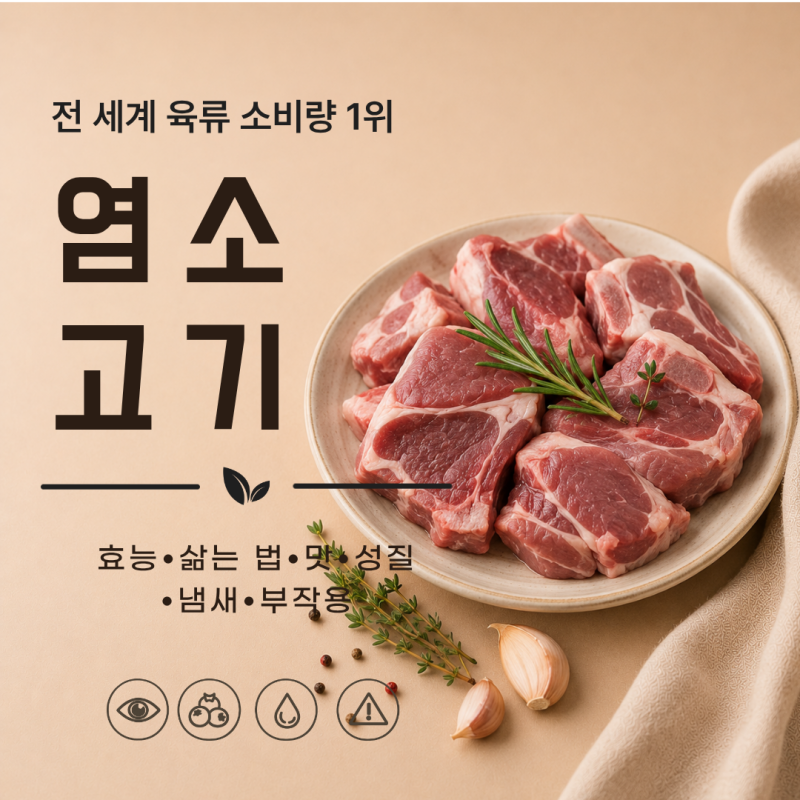 염소고기 효능 7가지 삶는 법 맛 성질 냄새 부작용