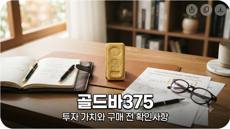 골드바 375g 투자 가치와 구매 전 확인사항