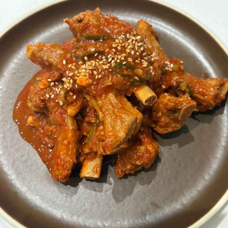 매운 등갈비찜 만드는법 매콤한 돼지등갈비찜 양념장