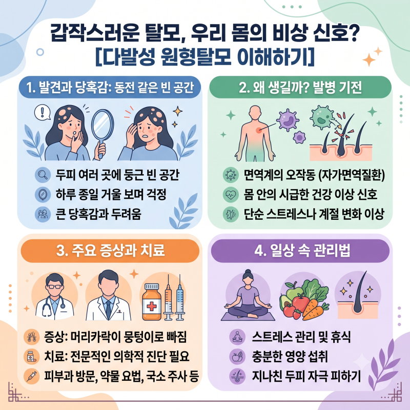 다발성 원형탈모증 갑자기 찾아온 불청객 극복하기
