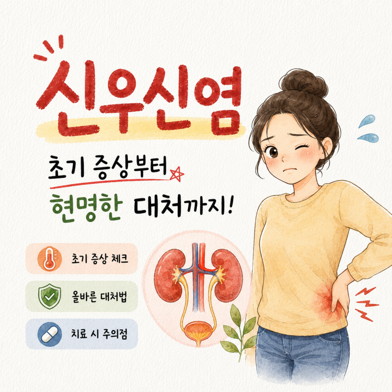 신우신염 초기 증상과 대처법 및 신우신염치료 시 주의할 점 알아보기