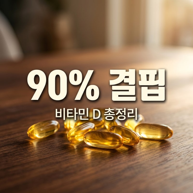 비타민 D 효능 부작용 고르는 법 한국인 90% 부족 영양제 총정리