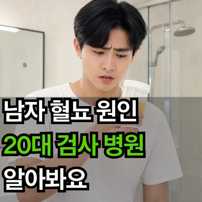 남자 혈뇨 원인 20대 검사 병원 알아봐요