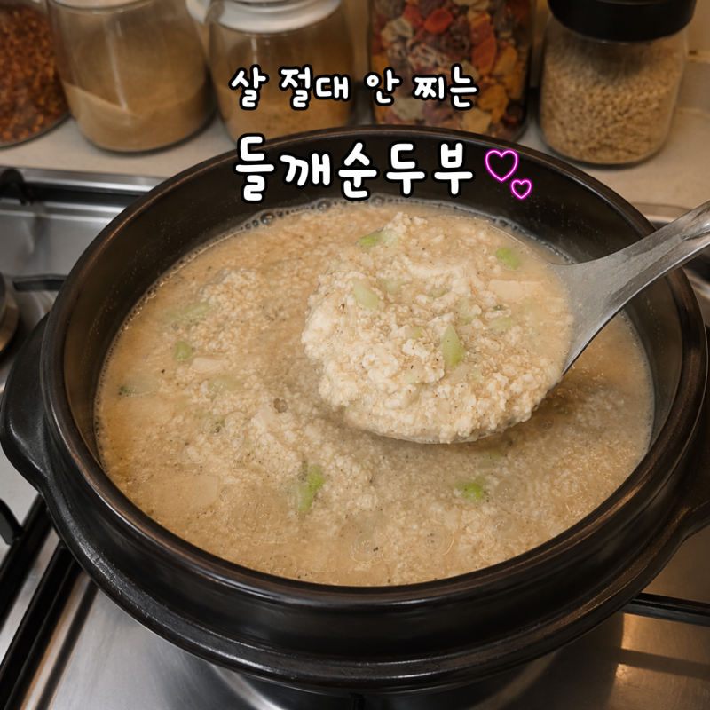 두부 한 모의 변신!? 윤승아도 반한 '5분 컷' 들깨순두부 레시피
