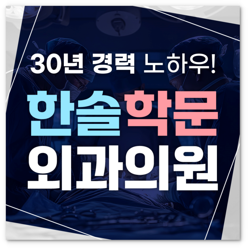일산항문외과 치질수술 전에 놓치면 안되는 핵심 ｜ 파주 마두 김포 한솔학문외과