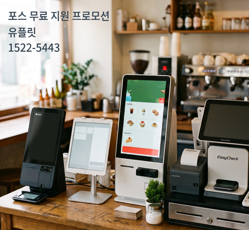 포스기 무료 지원 토스 포스 이지체크 포스 키오스크 자영업자 창업 초기비용 절약 프로모션....