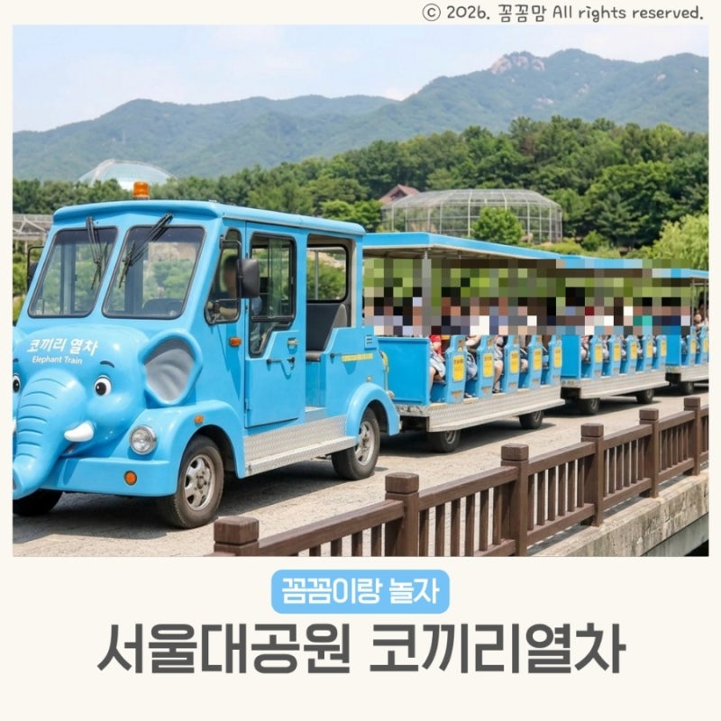 서울대공원 코끼리열차 가격 시간 유모차가 있는 경우