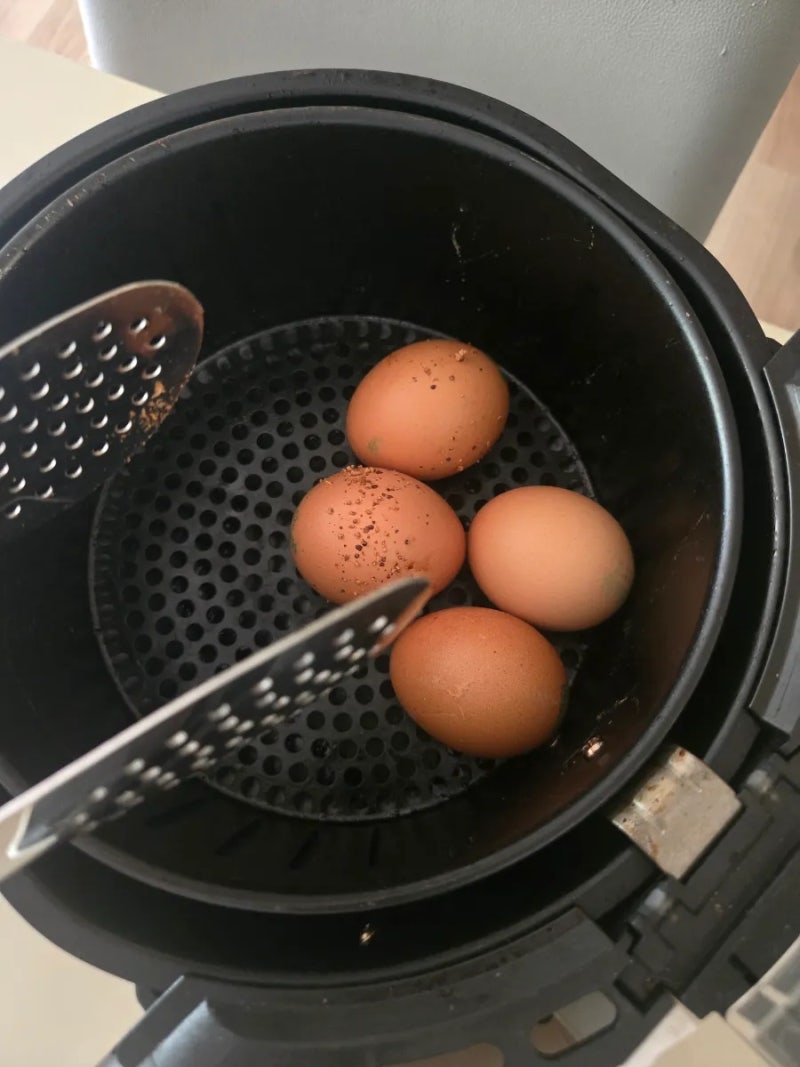 에어프라이어 맥반석 계란 만들기ㅣ정말 찜질방 계란이 될까?