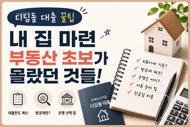 신혼집 매매 디딤돌 대출 팁 ｜부동산 초보가 몰랐던 것들