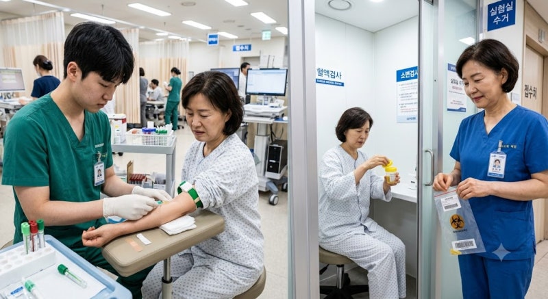 ● 요로결석 병원 진료 및 검사 진행 과정
