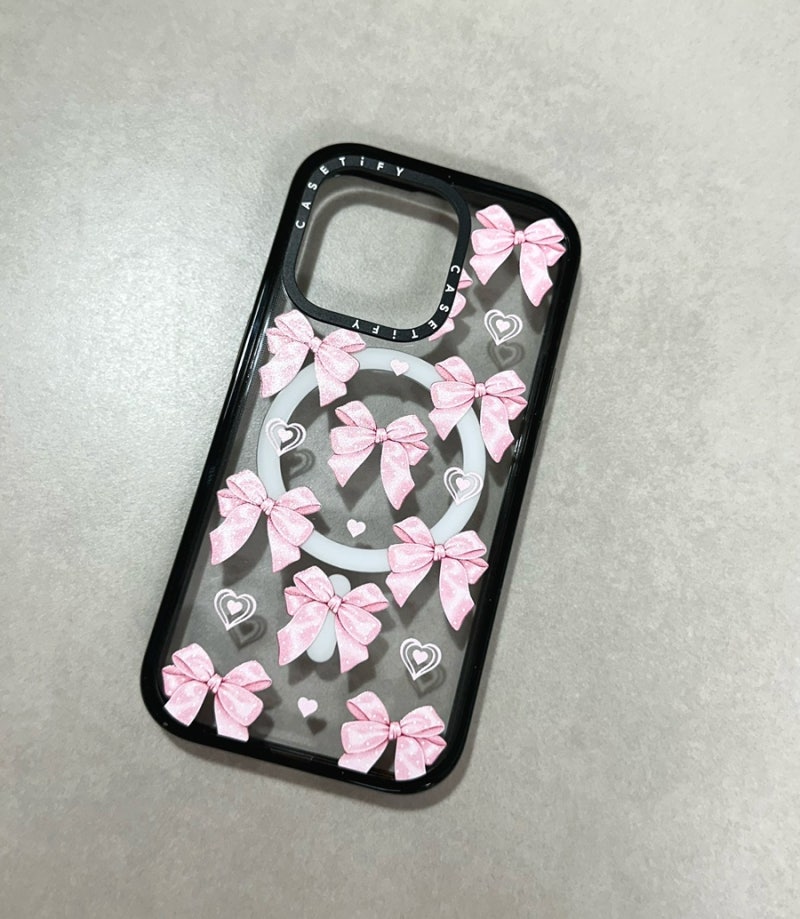 케이스티파이 예쁜 폰케이스 Pink bows 후기ㅣ장원영 폰 케이스ㅣ배송, 저렴하게 사는 방법 공....