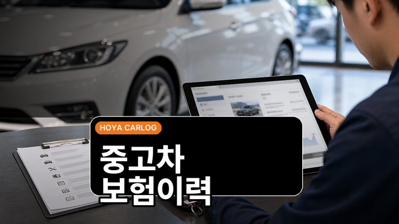 중고차 보험이력 조회 방법, 성능점검기록부와 같이 봐야 하는 이유