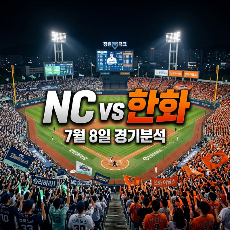 2026년 07월 08일 NC 다이노스 한화 이글스 경기 결과 분석 총정리