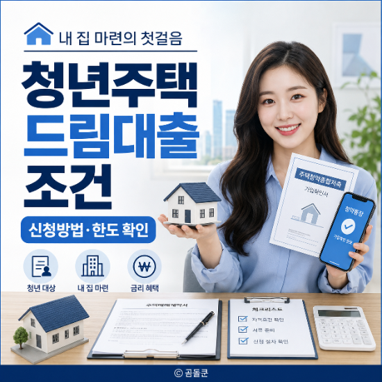 청년주택드림대출 조건과 신청방법, 청약 당첨 후 받을 수 있을까?