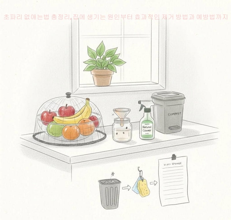 초파리 없애는법 총정리, 집에 생기는 원인부터 제거 예방법까지