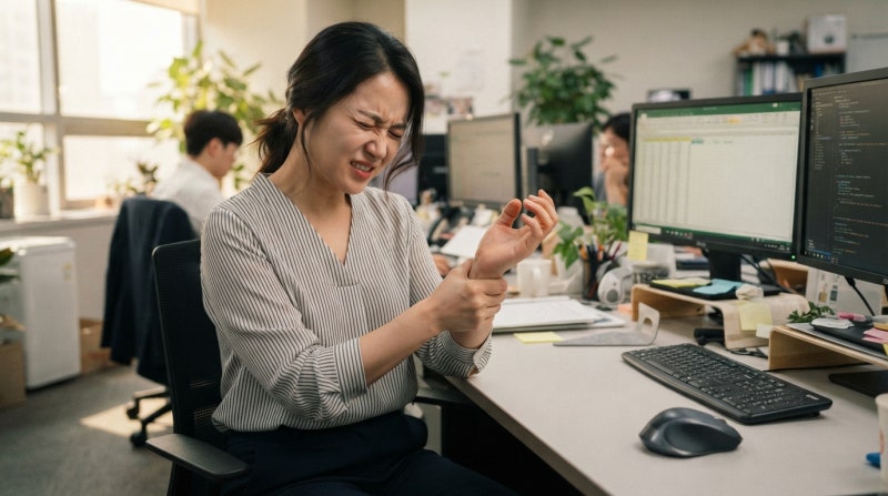 손목터널증후군한의원 원인과 증상 밤마다 저려서 깬다면