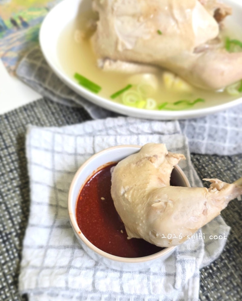 닭곰탕 레시피 찹쌀 없이 삼계탕 끓이기 닭곰탕에 어울리는 매콤 소스 레시피 해신탕 소스 ....