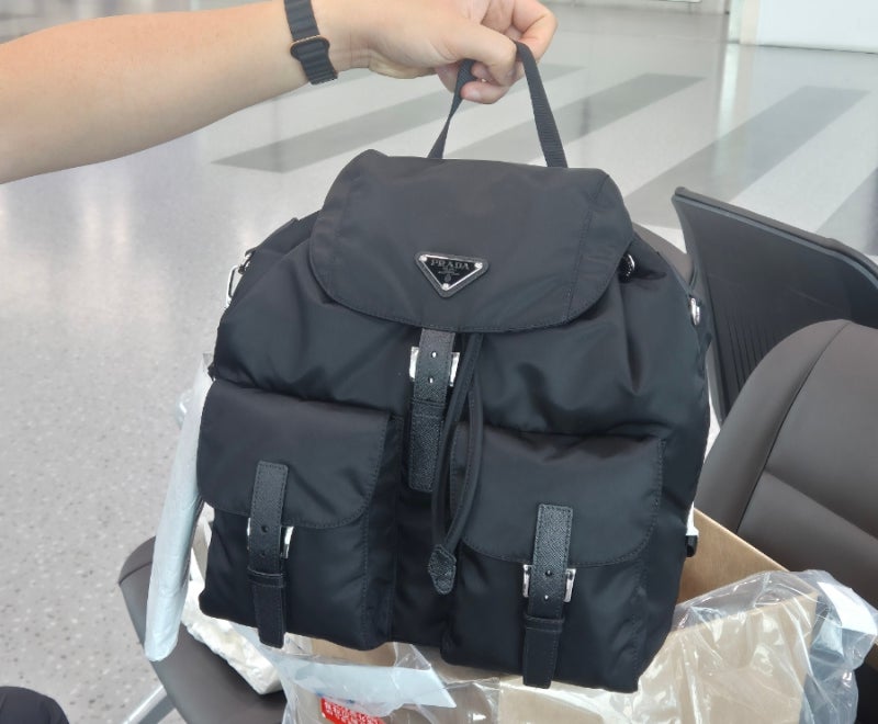 프라다 미디엄 리나일론 백팩 ㅣ 김해공항 수령 후기 및 자진신고 방법