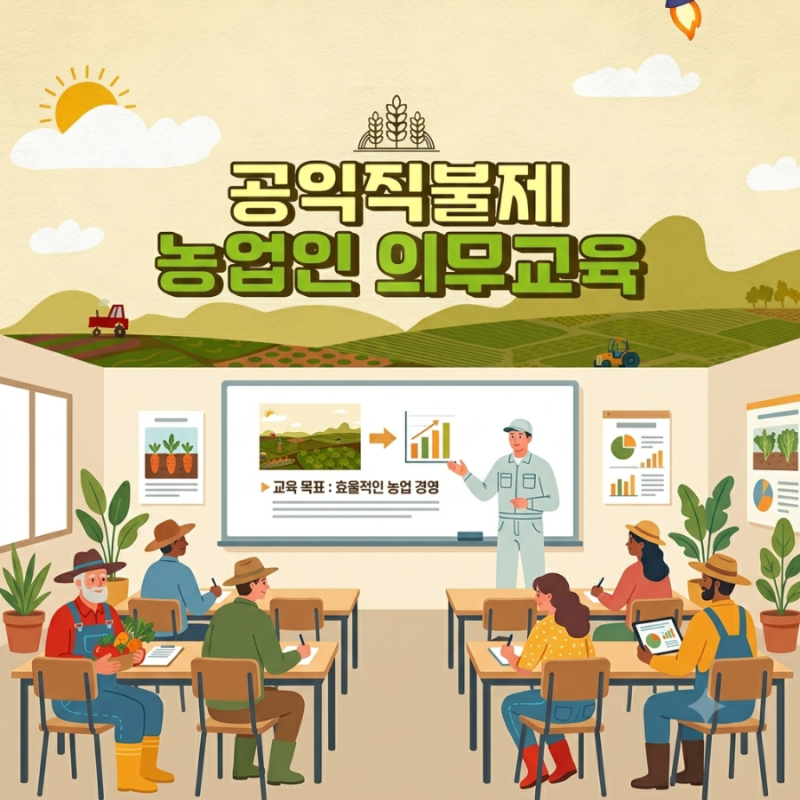 2026년 공익직불제 의무교육 온라인 이수 방법