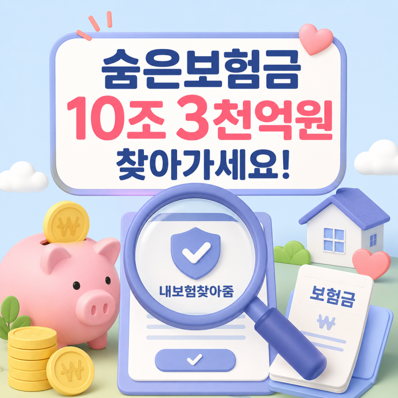 "숨은보험금 10조 3천억원 찾아가세요!" 내보험찾아줌 조회 방법부터 휴면보험금 신청까지 총....