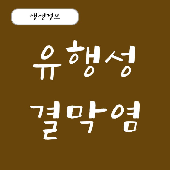 유행성 결막염 증상과 원인 치료 전염 안약 효과