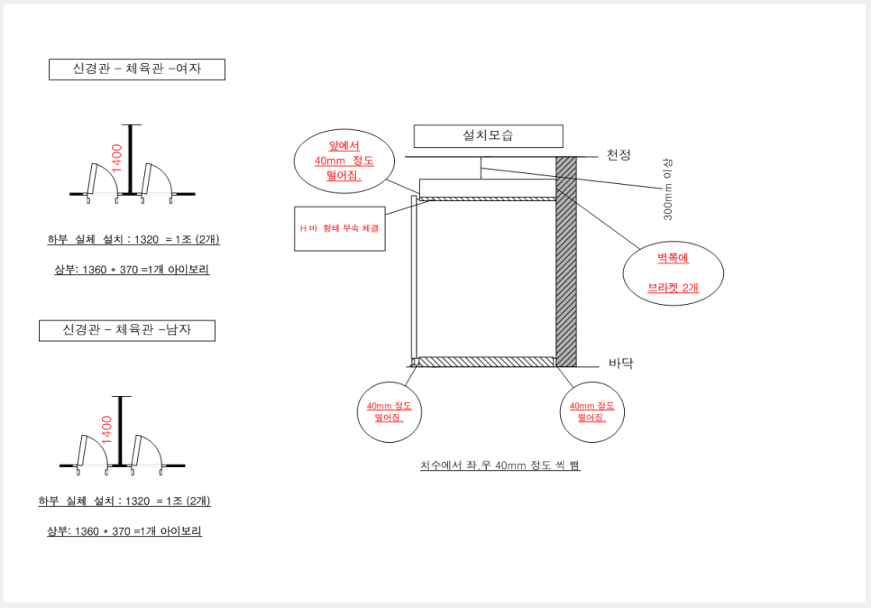 제주서귀포 화장실 안심스크린 서귀포산업과학고등학교 상·하부 스크린 설치 사례