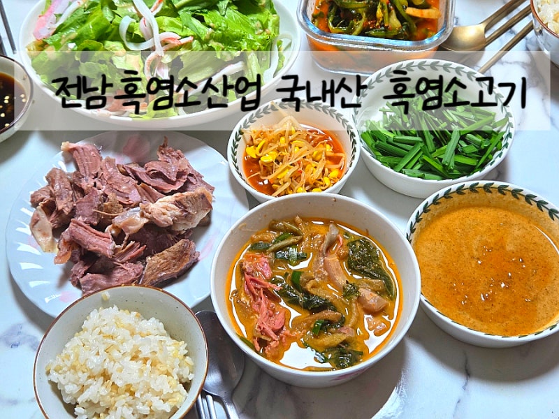 전남흑염소산업 국내산 흑염소고기로 끓여본 여름 보양식 흑염소탕 레시피