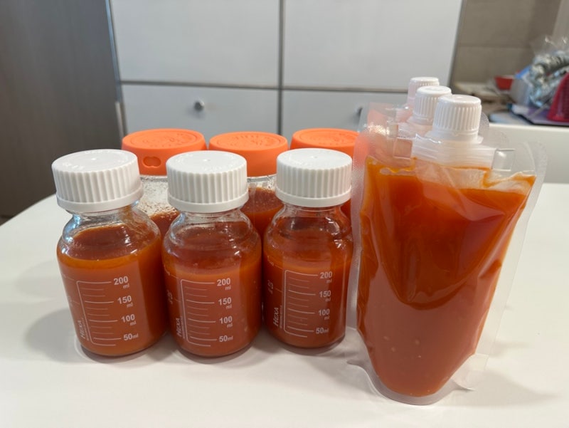 산후 다이어트 시작! 우리 부부가 매일 아침 마시는 토마토 건강주스 만들기