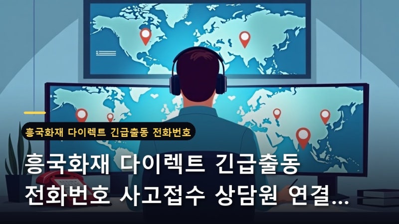 흥국화재 다이렉트 긴급출동 전화번호 사고접수 상담원 연결 2026년 최신 완벽 가이드