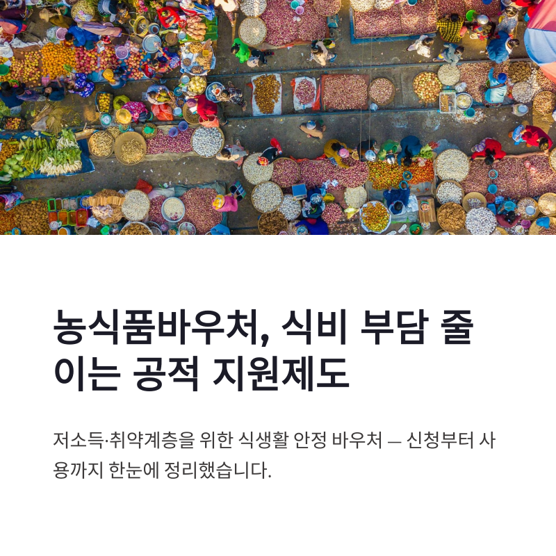 농식품바우처 신청 방법, 홈페이지 사용처와 잔액 확인 정리