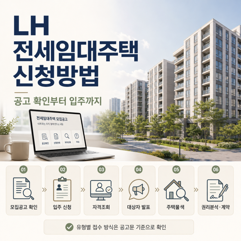 LH 전세임대주택 신청방법, 자격부터 서류까지 쉽게 정리