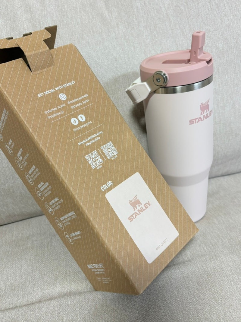 스탠리 플립 스트로 텀블러 로즈쿼츠 887ml 후기｜보냉력, 세척, 사용감 솔직 리뷰