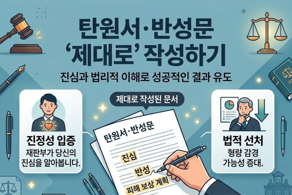 탄원서대필 반성문대필 망하는이유 관련 사진