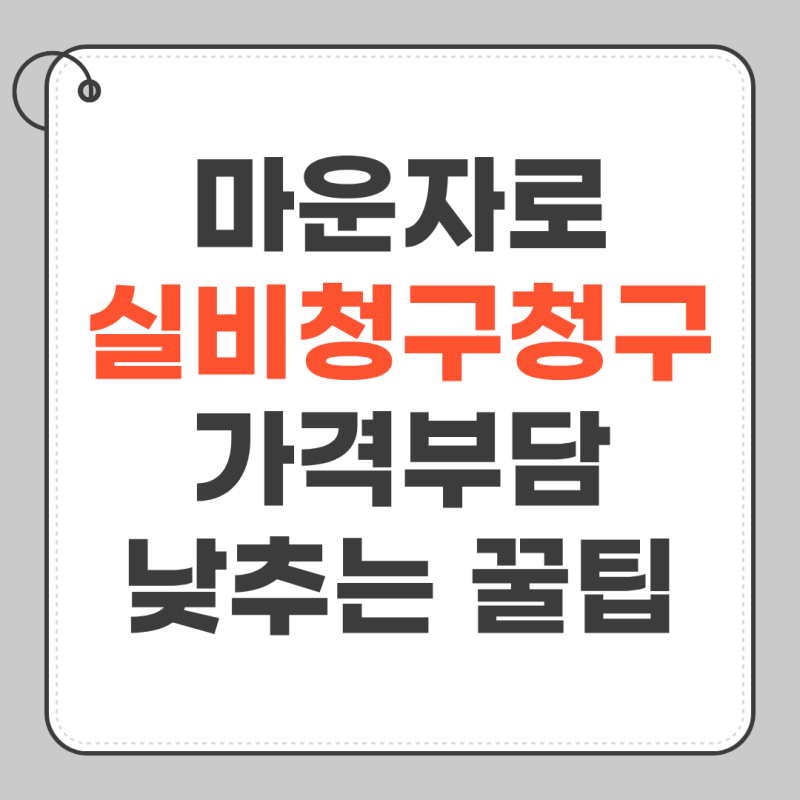 마운자로 실비청구 조건 및 가격부담 낮추는 꿀팁