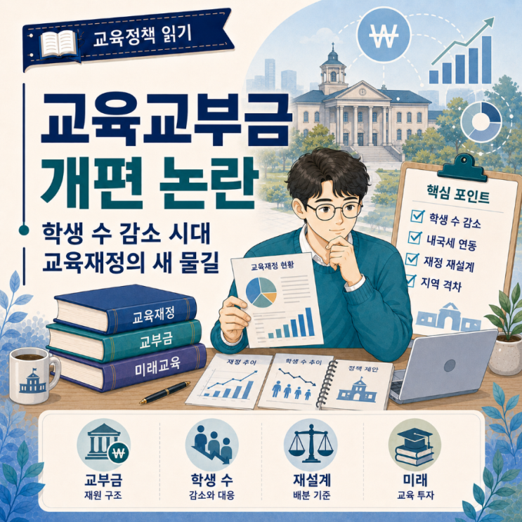 지방교육재정<b>교부금</b> 개편은 왜 논란이 될까: 학생 수 감소 시대, 교....
