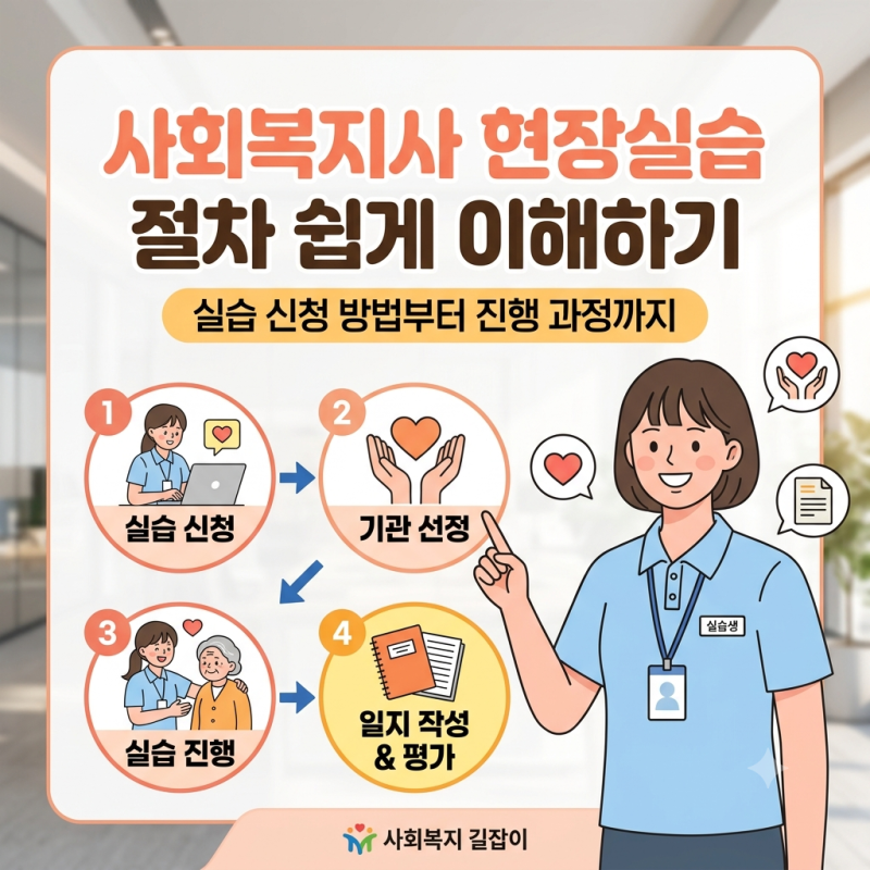 사회복지사 현장실습 절차 쉽게 이해하기 | 실습 신청 방법부터 진행 과정까지