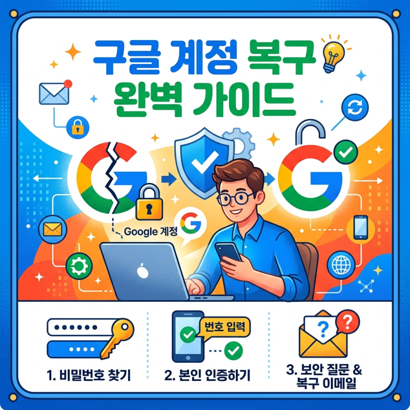 구글 계정 복구 방법 총정리