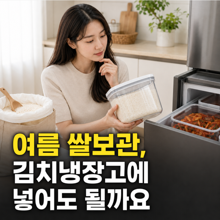 여름 쌀보관 김치냉장고에 넣어도 될까요