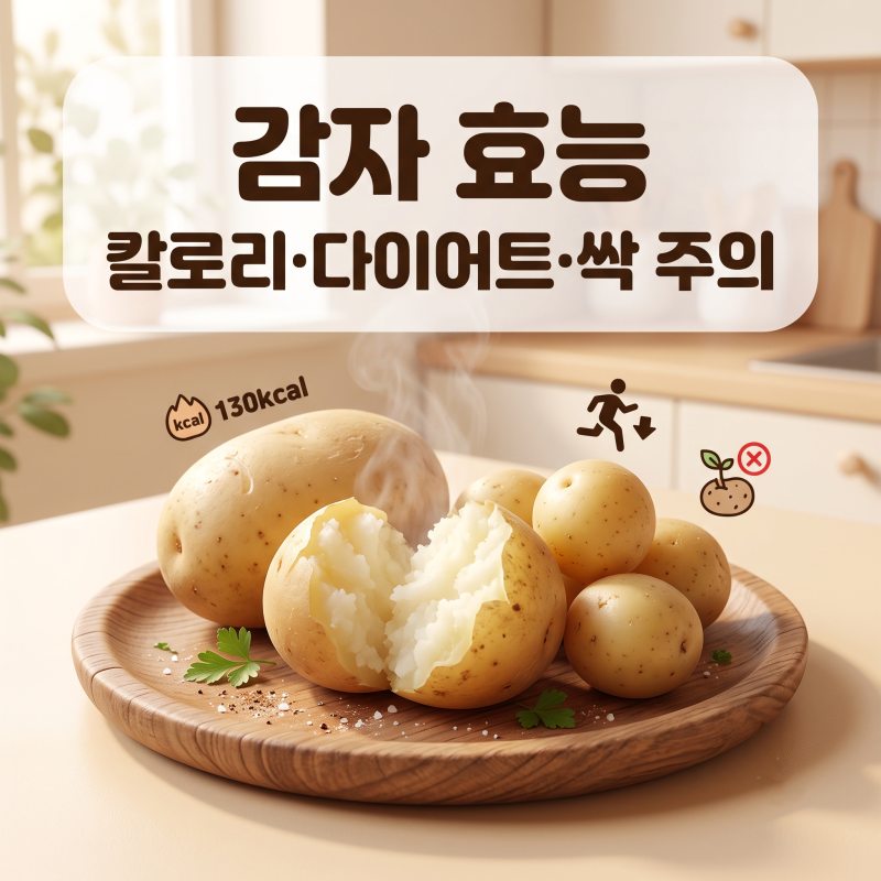 감자 효능, 삶은 감자 칼로리·다이어트와 싹 주의