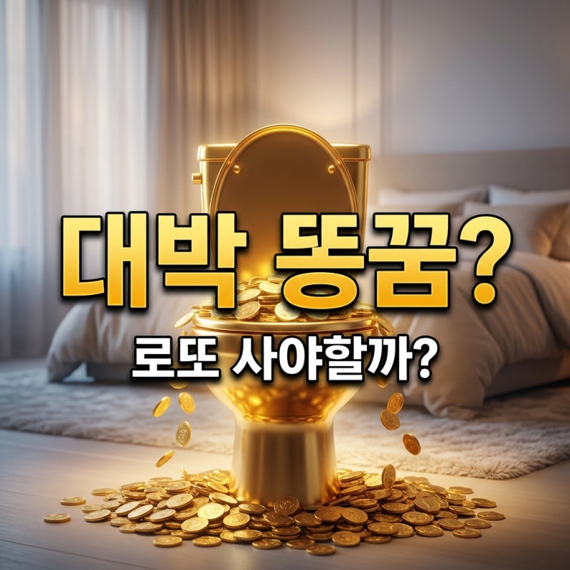 똥싸는꿈 해몽 로또 당첨일까? 상황별 길몽 흉몽 완벽 정리