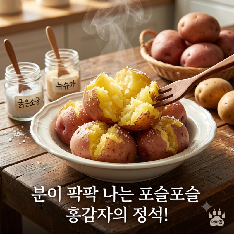 홍감자가 대세인 이유? 홍감자 삶는 법 찌는 시간과 뉴슈가 소금 황금 비율, 감자 삶는 법 포....