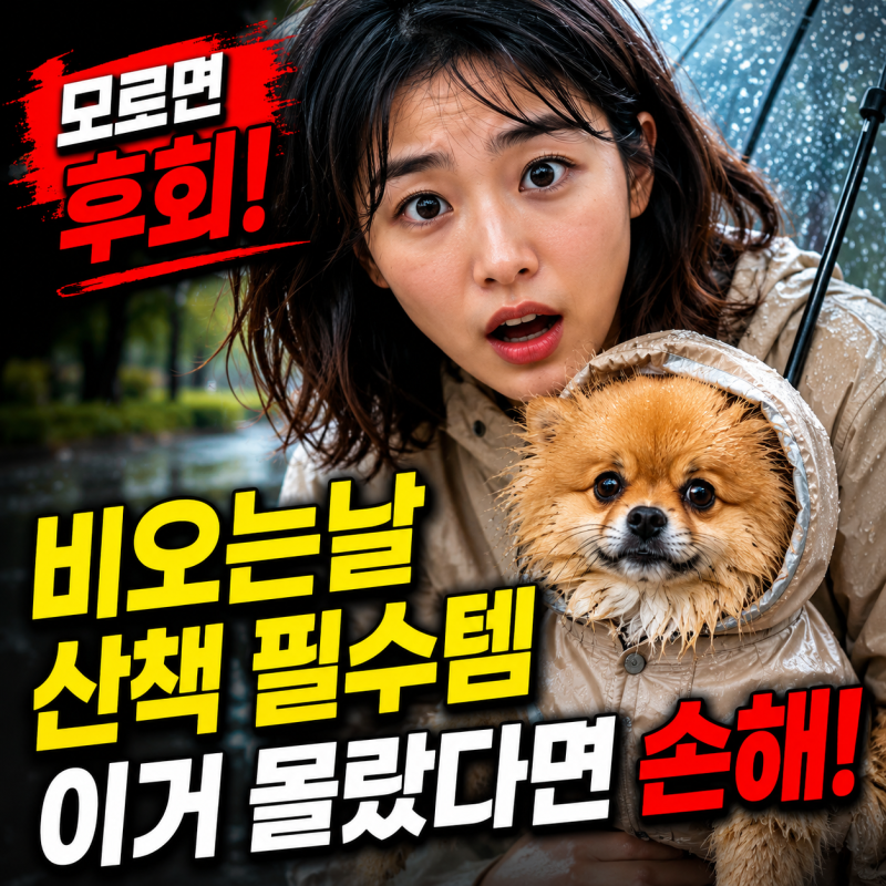 강아지 우비, 강아지 비오는날 산책 필수! 강아지 비옷 고르는 법