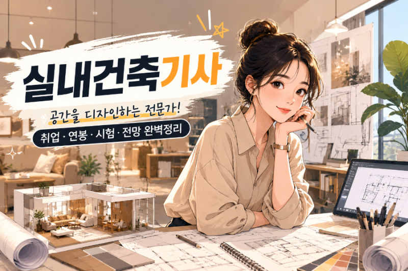 실내건축기사 자격증 총정리! 응시자격부터 시험과목, 취업, 전망까지 한눈에