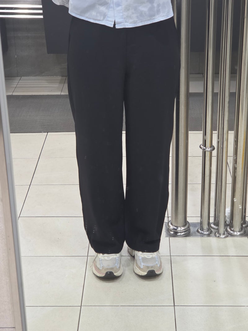 [내돈내산]153cm 직장인 키작녀 여름슬랙스 추천!메이뜰 3TYPE살얼음쿨 경스판 와이드슬랙스 (....