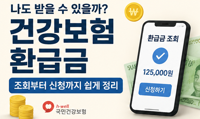 건강보험 환급금, 나도 받을 수 있을까? 조회부터 신청까지 총정리
