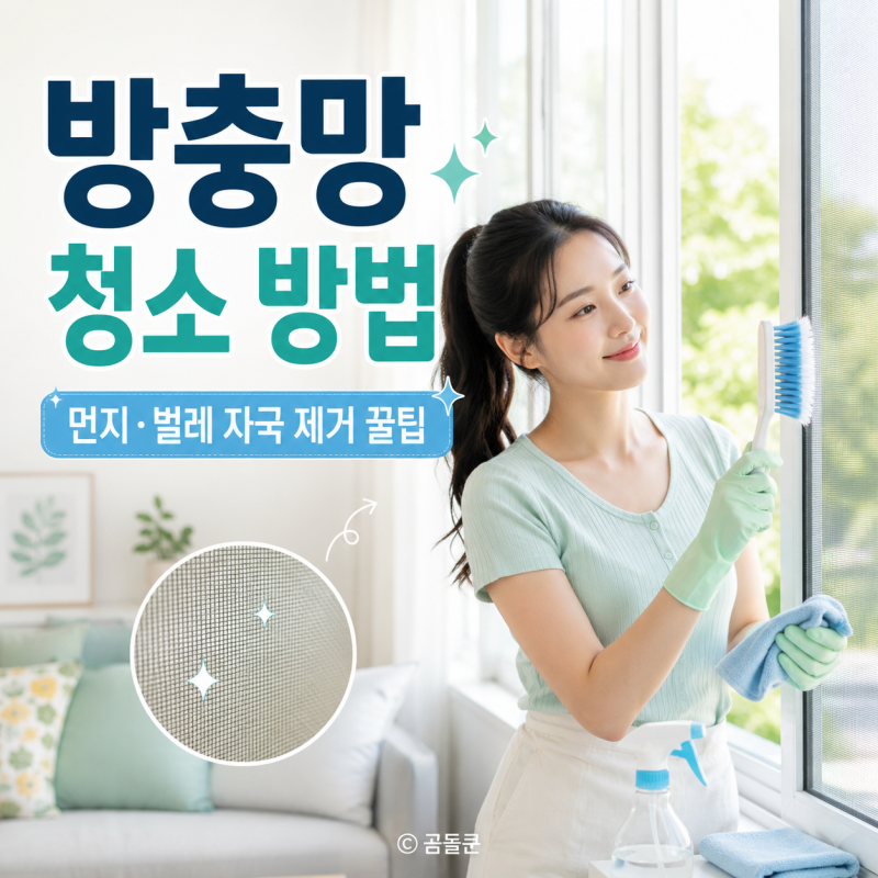 방충망 청소 방법, 먼지와 벌레 자국은 어떻게 깔끔하게 없앨까?