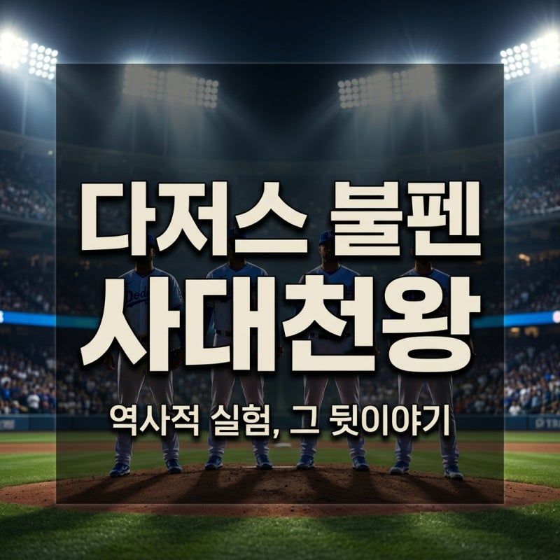 LA 다저스 불펜의 역사적 실험 마무리 투수 4인방 이야기