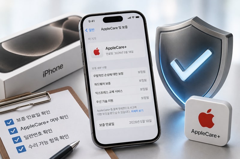 "이거 모르면 수리비 폭탄" 아이폰애플케어 보증 확인법