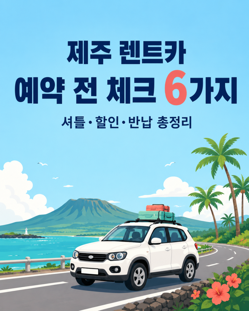 제주 무지개렌트카 예약 전 후기 총정리 — 셔틀·할인코드·블랙박스·반납 기름 환불까지